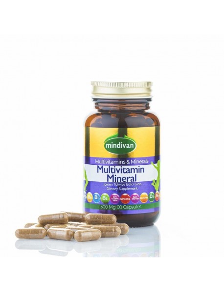 Multivitamin 500 Mg 60 Kapsül-mindivan